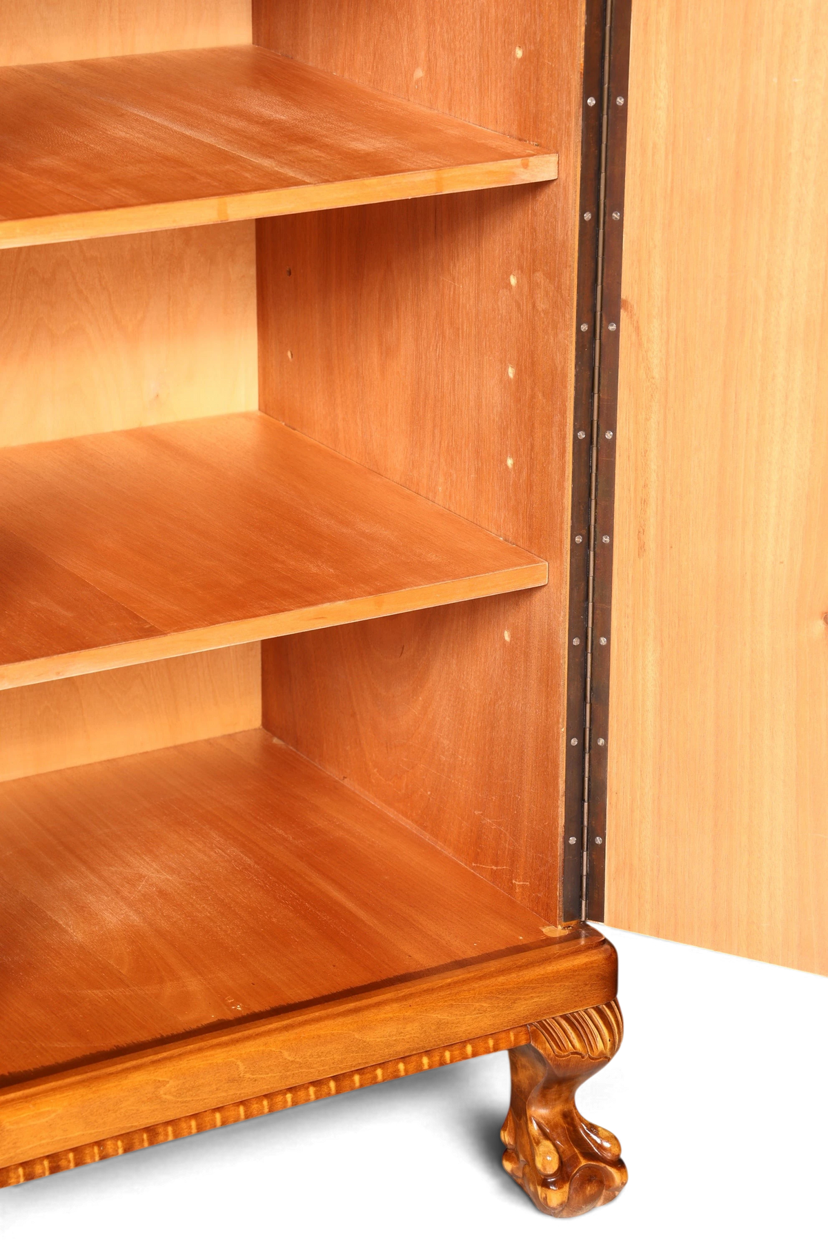 Edler Chippendale Schrank Barock Stil Vertiko Highboard Antik 50s 60s Kommode Aktenschrank Wäscheschrank
