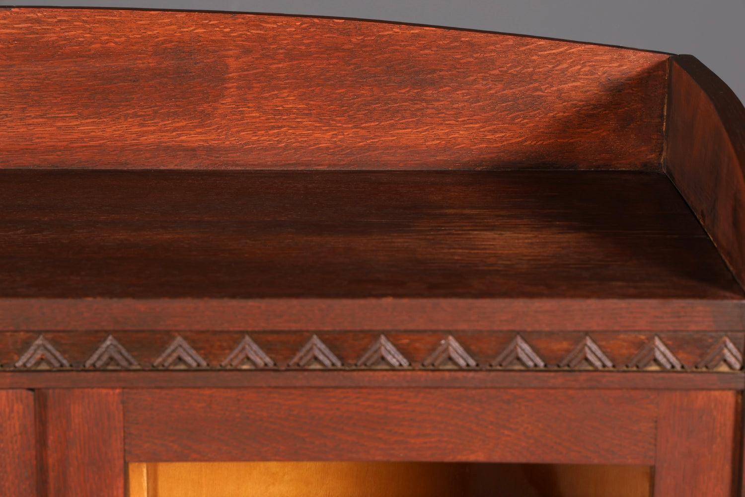 G045 Finish Traumhafte Jugendstil Vitrine Antike Holz Bücherschrank Eiche Antik Schrank Geschirrschrank