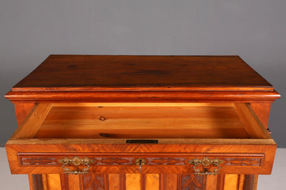 G076 Finish Traumhaftes Gründerzeit Vertiko Jugendstil Schrank Antik Highboard Kommode