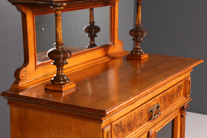 G249 Finish Edler Gründerzeit Vitrine um 1880 Schrank Antik Jugendstil Nussbaum Bücherregal (Kopie)