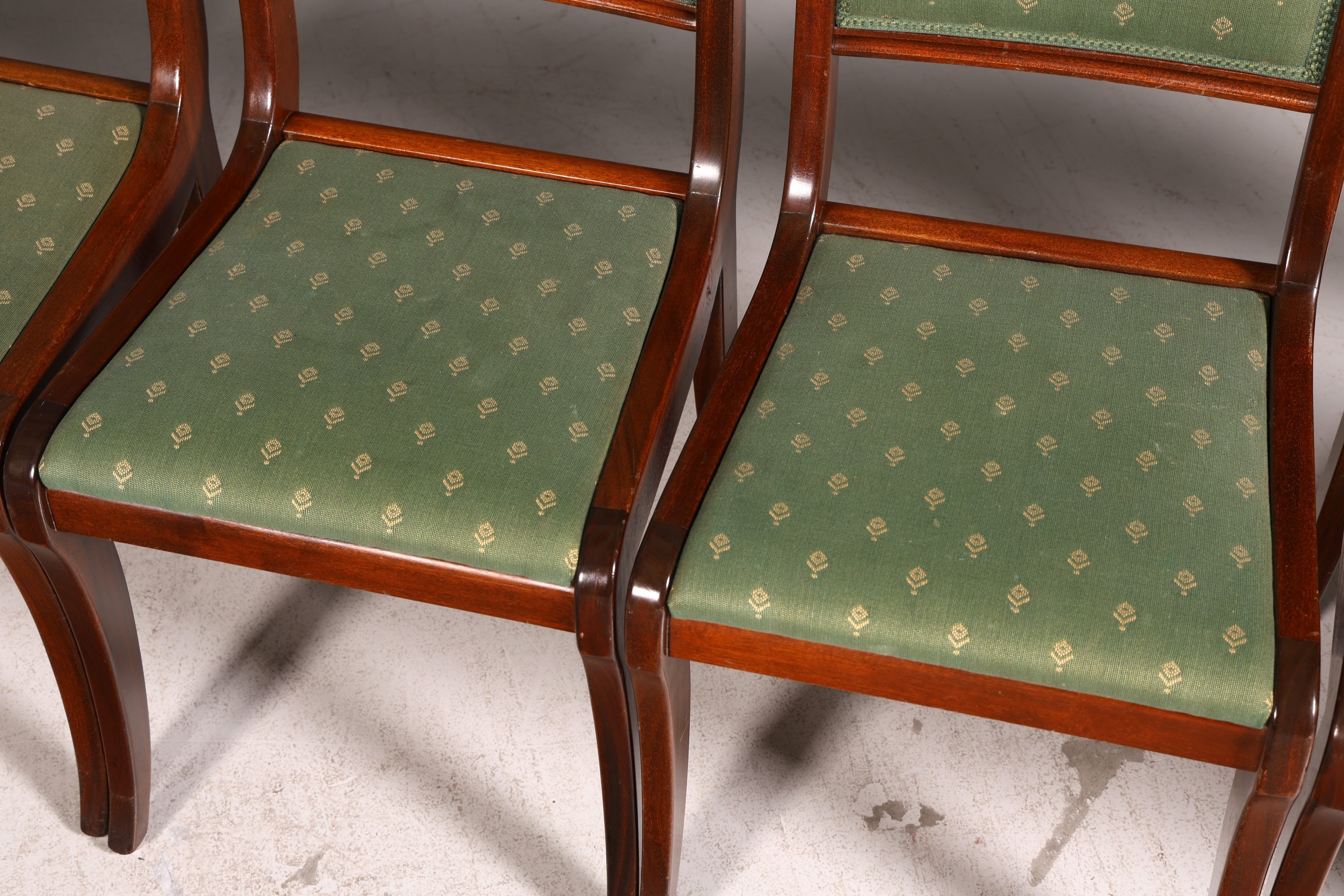 6x Elegant English Dining Chairs 60s Kitchen Chairs Dining Room Chairs Chair Set