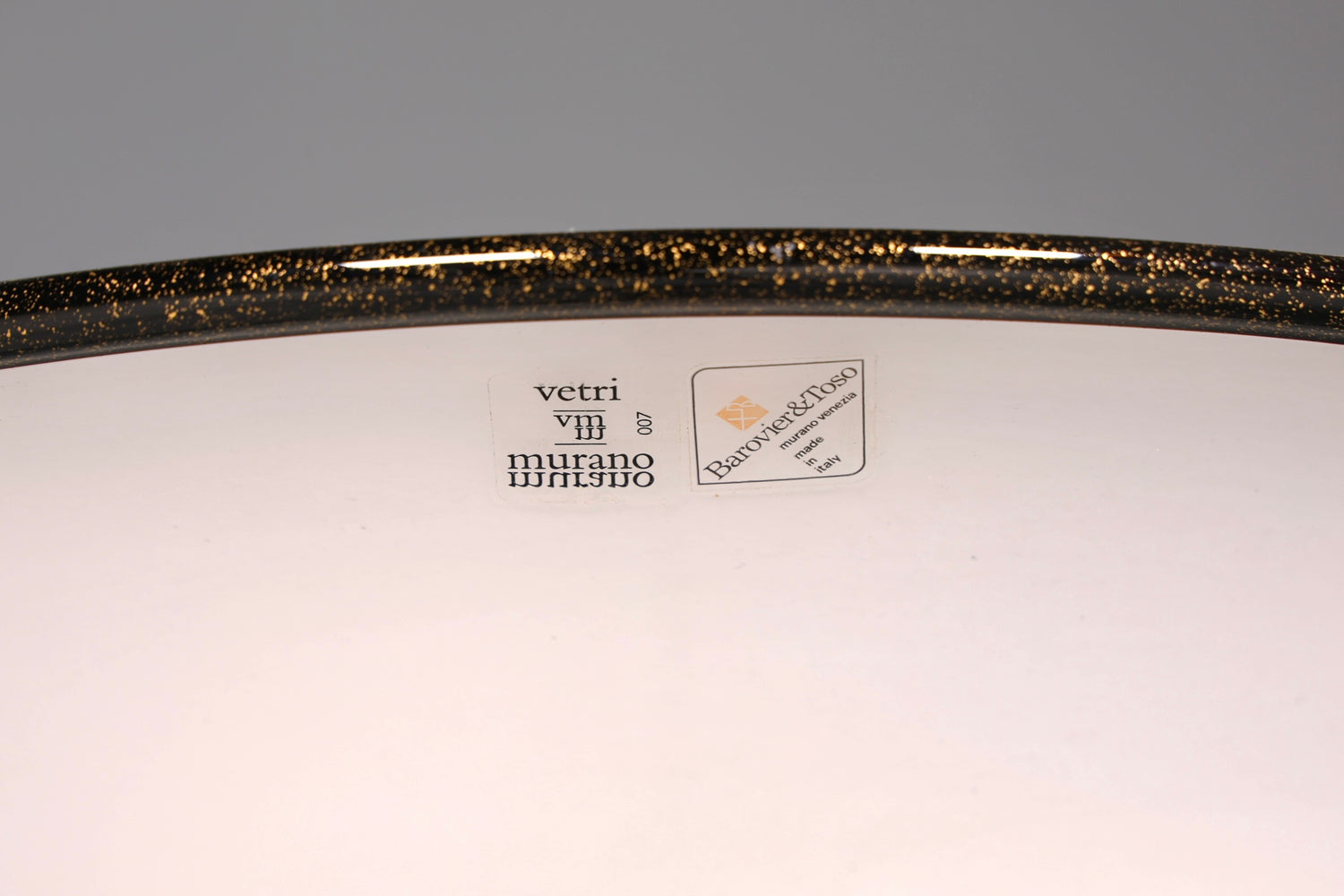 Wunderschöne Italienische Stehlampe der Marke Barovier &amp; Toso Muranoglas Lampenschirm Deckenfluter Standlampe 1 von 2