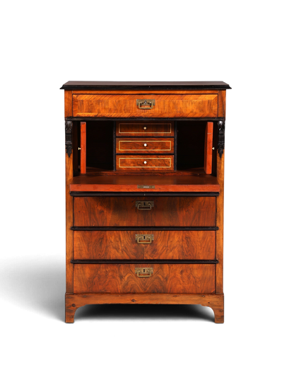 F841 Finish Wunderschöner Gründerzeit Sekretär Kommode Jugendstil Schubladenkommode Antik Vertiko