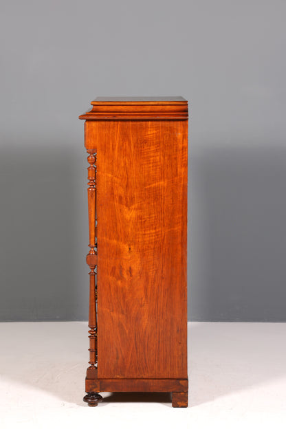 Wunderschöner Gründerzeit Sekretär Vertiko Highboard Louis Philippe Kommode um 1880