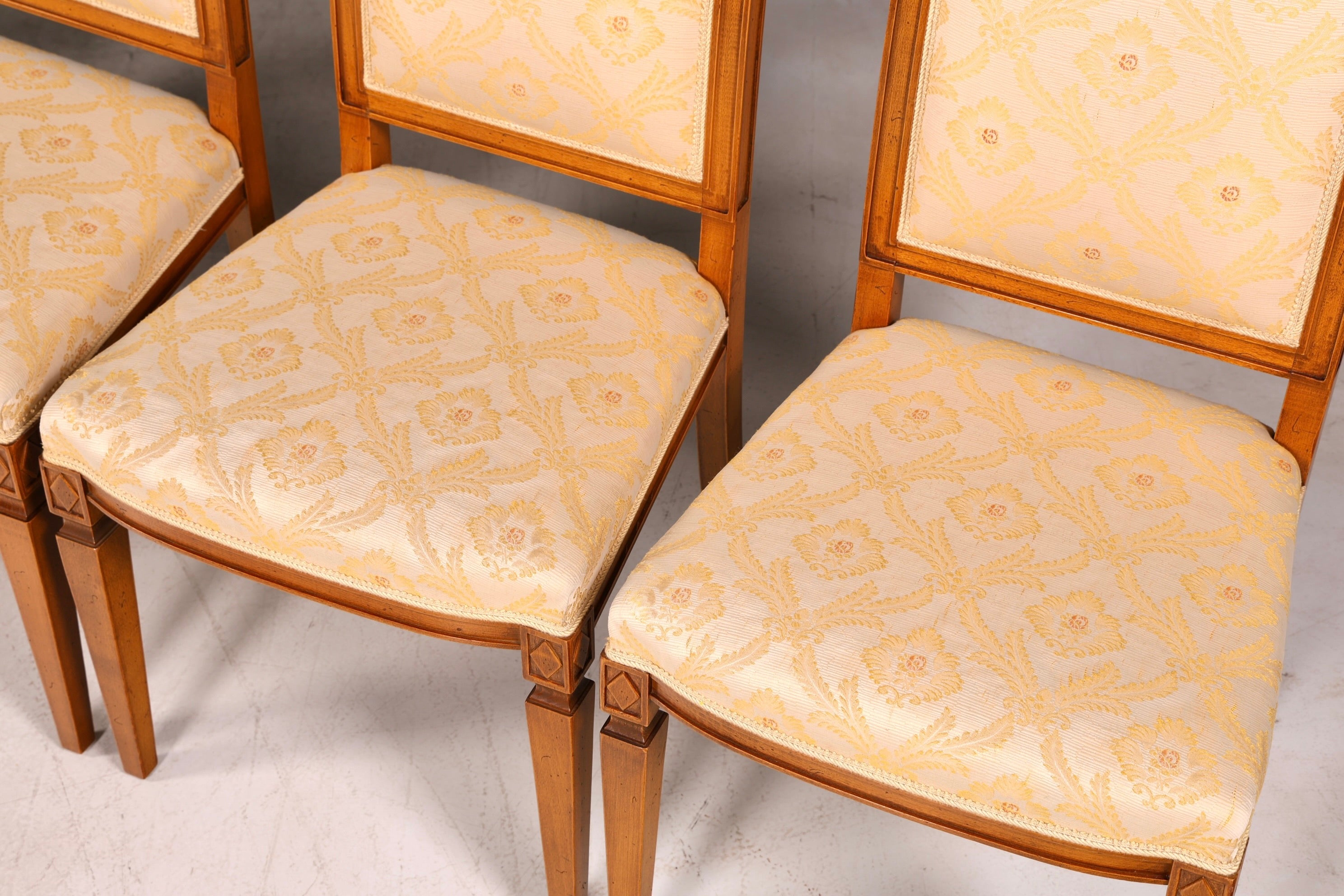G674 Finish cm SELVA 6x Edle Englische Stühle Englisch Dining Chairs Antik 60er Jahre Regency Küchenstühle Stuhlset (Kopie 2)