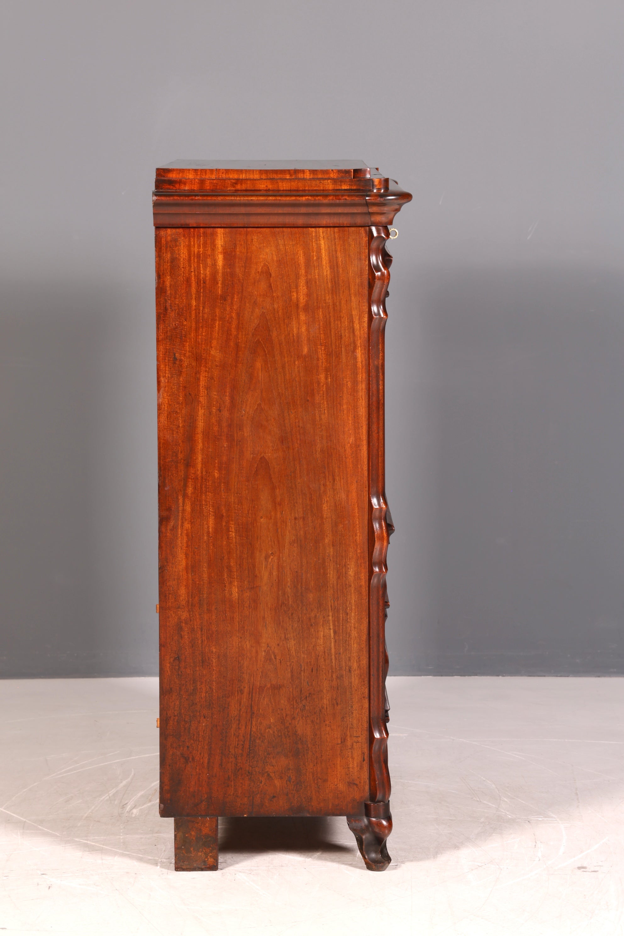 Wunderschöner Louis Philippe Sekretär Vertiko Highboard Schreibsekretär Biedermeier Massivholz um 1880