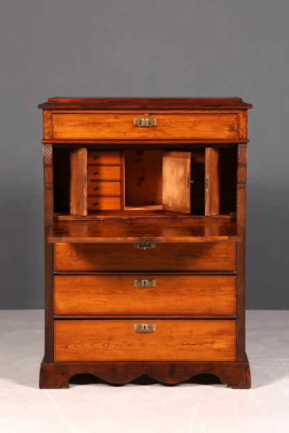 !Wunderschöner Gründerzeit Sekretär Vertiko Highboard Louis Philippe Kommode um 1880