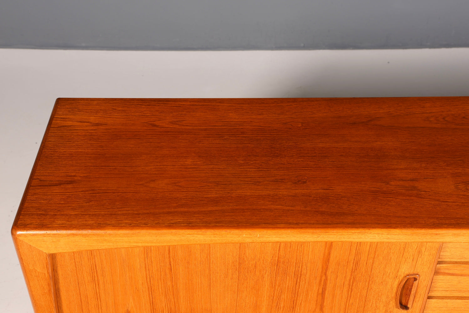 F960 Finish cm Schlichtes Mid Century Sideboard Vintage TV Kommode 60s Schrank Longboard Retro Lowboard