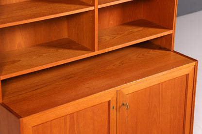 Traumhaftes Mid Century Regal Teak Holz Schrank Danish Design Retro Kommode Vintage Bücherregal 60er Jahre