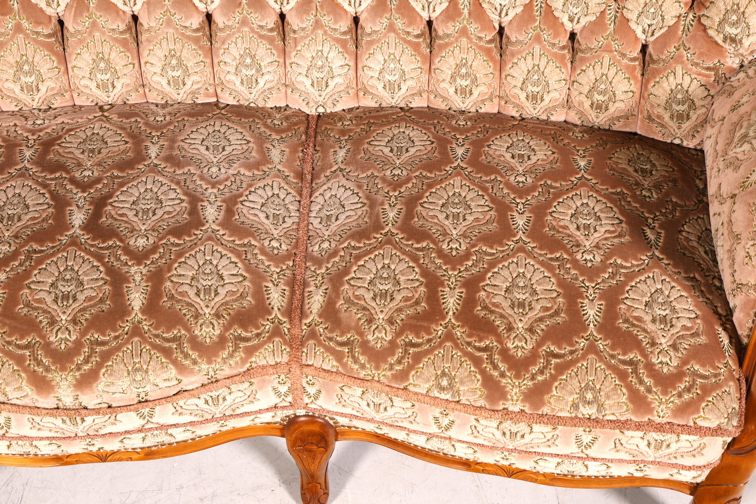 G350 Finish Wunderschönes Chippendale Sofa Barock Stil Couch Samt Stoff 3 Sitzer (Kopie)