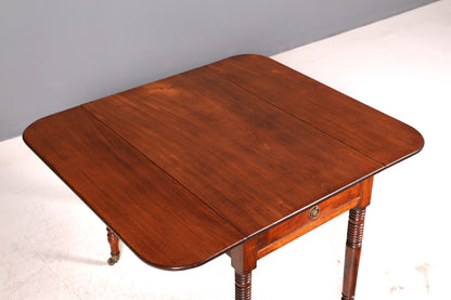 Wunderschöner Englischer Esstisch Mahagoni Klapptisch Küchentisch Regency Antik Ausklappbar Vintage