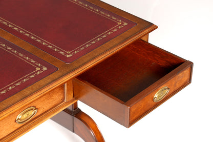 F959 Finish cm Filigraner Englischer Schreibtisch Englisch Desk Bürotisch 60s Office Table