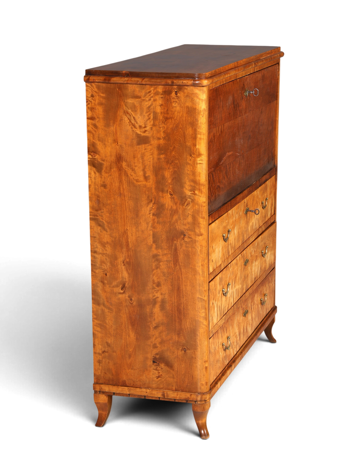 Traumhafter Sekretär im Biedermeier Stil um 1930 Schreibmöbel echt Holz Vertiko Kommode Schubladenkommode