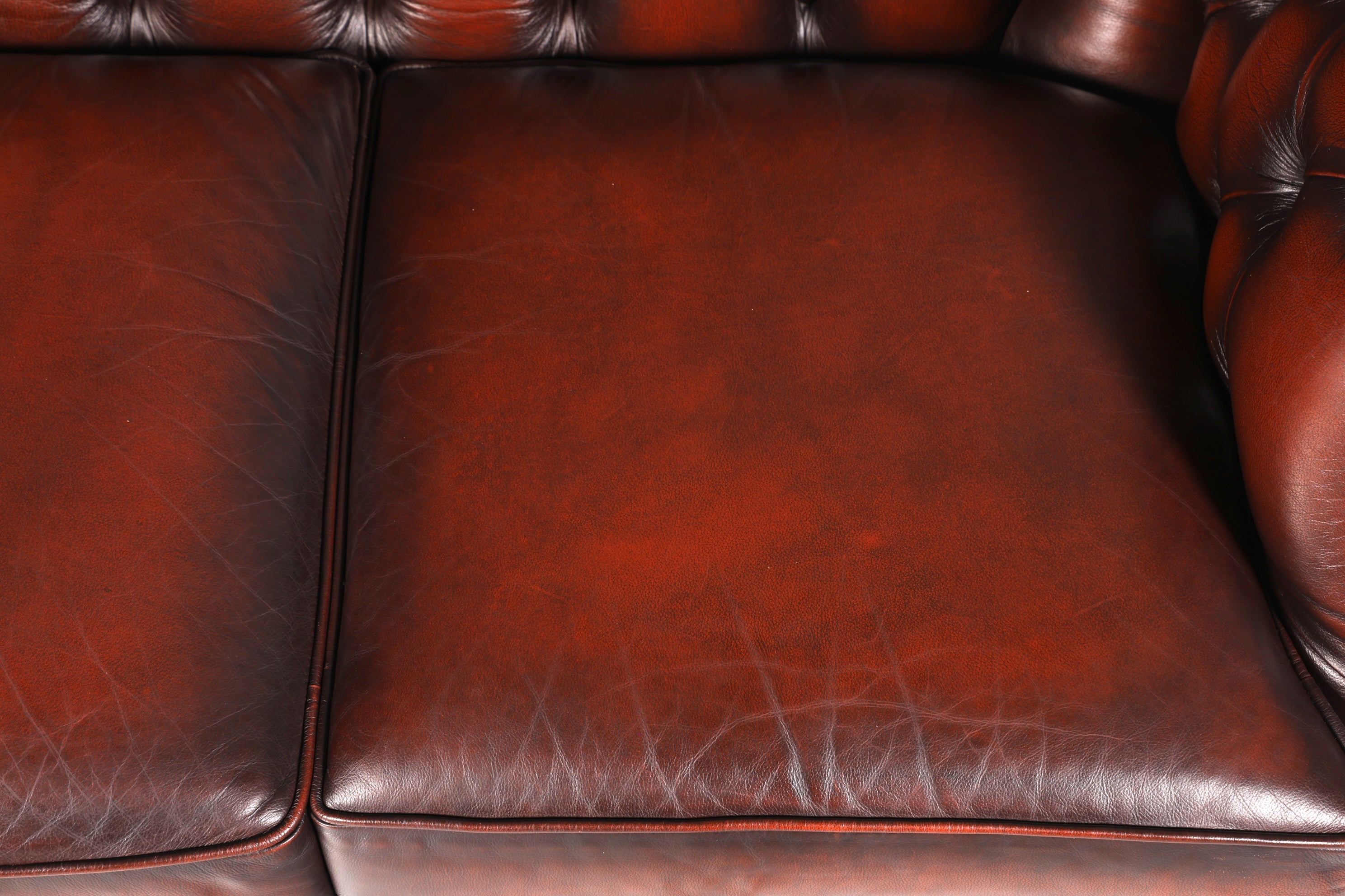 F857 Finish Wunderschöne Original Chesterfield Centurion 2-Sitzer Couch Englisches echt Leder Sofa UK