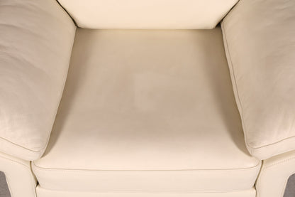Beautiful Original Rolf Benz Armchair Model 3300 Cream Genuine Leather Leather Armchair Designer Lounge Chair