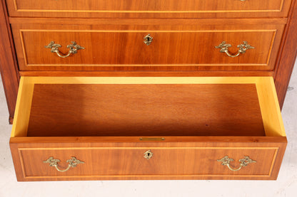 Stilvoller Sekretär im Englischen Stil Büro Vertiko Kommode echt Holz Schreibkommode