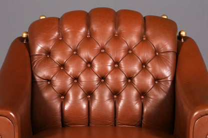 Stilvoller Original Chesterfield Sessel Englischer Armlehnsessel Englisch Herrensessel 2 von 2