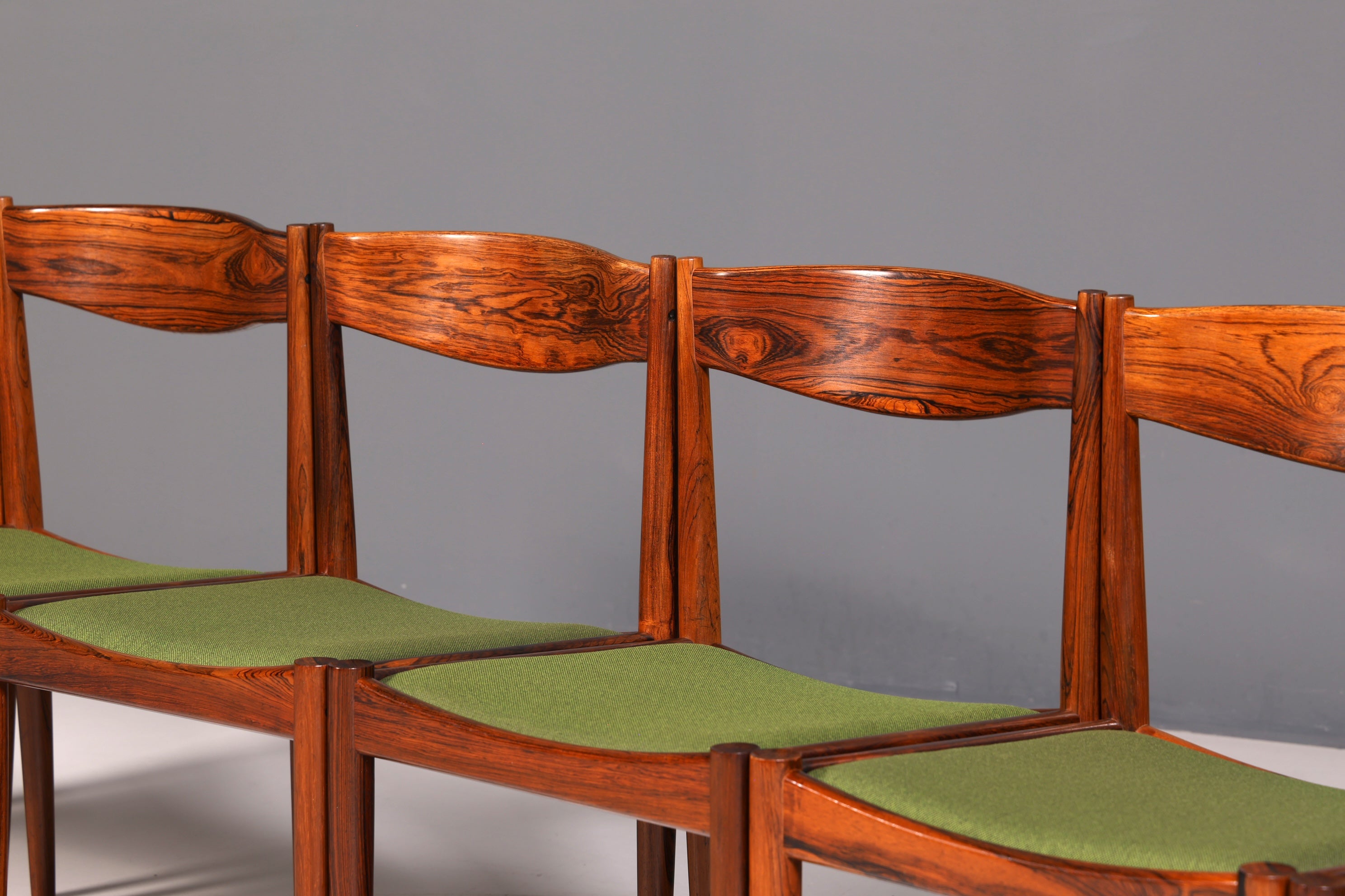 6x Mid Century Palisander Holz Stühle Henry W. Klein Bramin Made in Denmark Danish Design