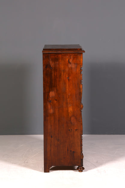 Wunderschöner Gründerzeit Sekretär Vertiko Highboard Louis Philippe Kommode Sekretär Schrank um 1880