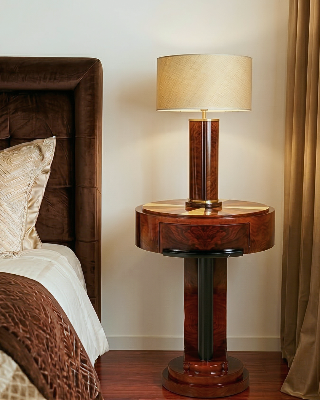 Traumhafte Art Deco Stil Kommode Beistelltisch Nachtisch Ablagetisch bunt