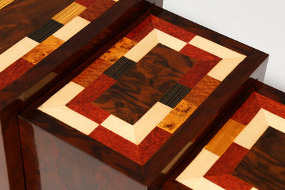 Traumhafte Art Deco Stil Beistelltische 3er Satz Ablagetisch Couchtisch Set