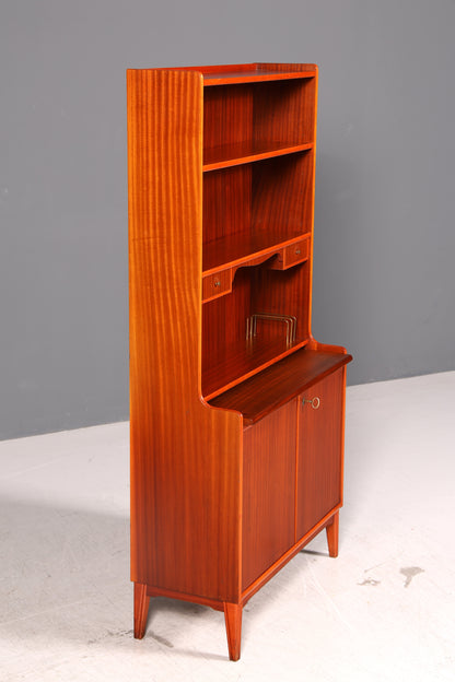 Wunderschöner Mid Century Schrank Sekretär Bücherregal Highboard Vintage Regal Kommode Holz