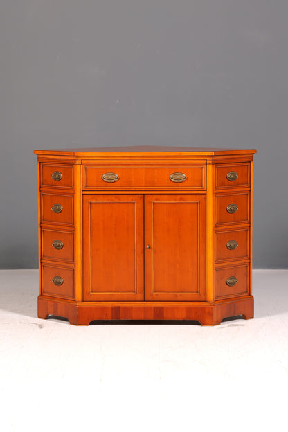 Edler Eckschrank der Marke Heldense Eibe Eckkommode Kommode Sideboard Schrank Antik Vintage