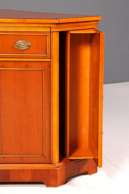 Edler Eckschrank der Marke Heldense Eibe Eckkommode Kommode Sideboard Schrank Antik Vintage