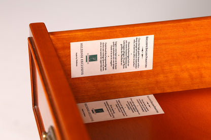 Edler Englischer Sekretär der Marke Heldense Eibe Aufsatzsekretär Schreibschrank Vitrine Bücherschrank Antik Vintage