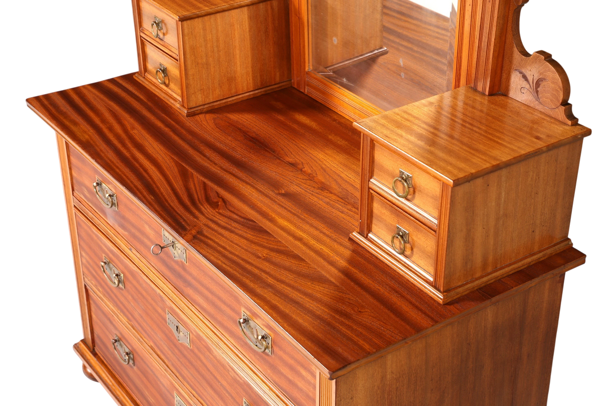 Wunderschöne Jugendstil Kommode Antik Sideboard mit Spiegel Gründerzeit Flurkommode Frisierkommode
