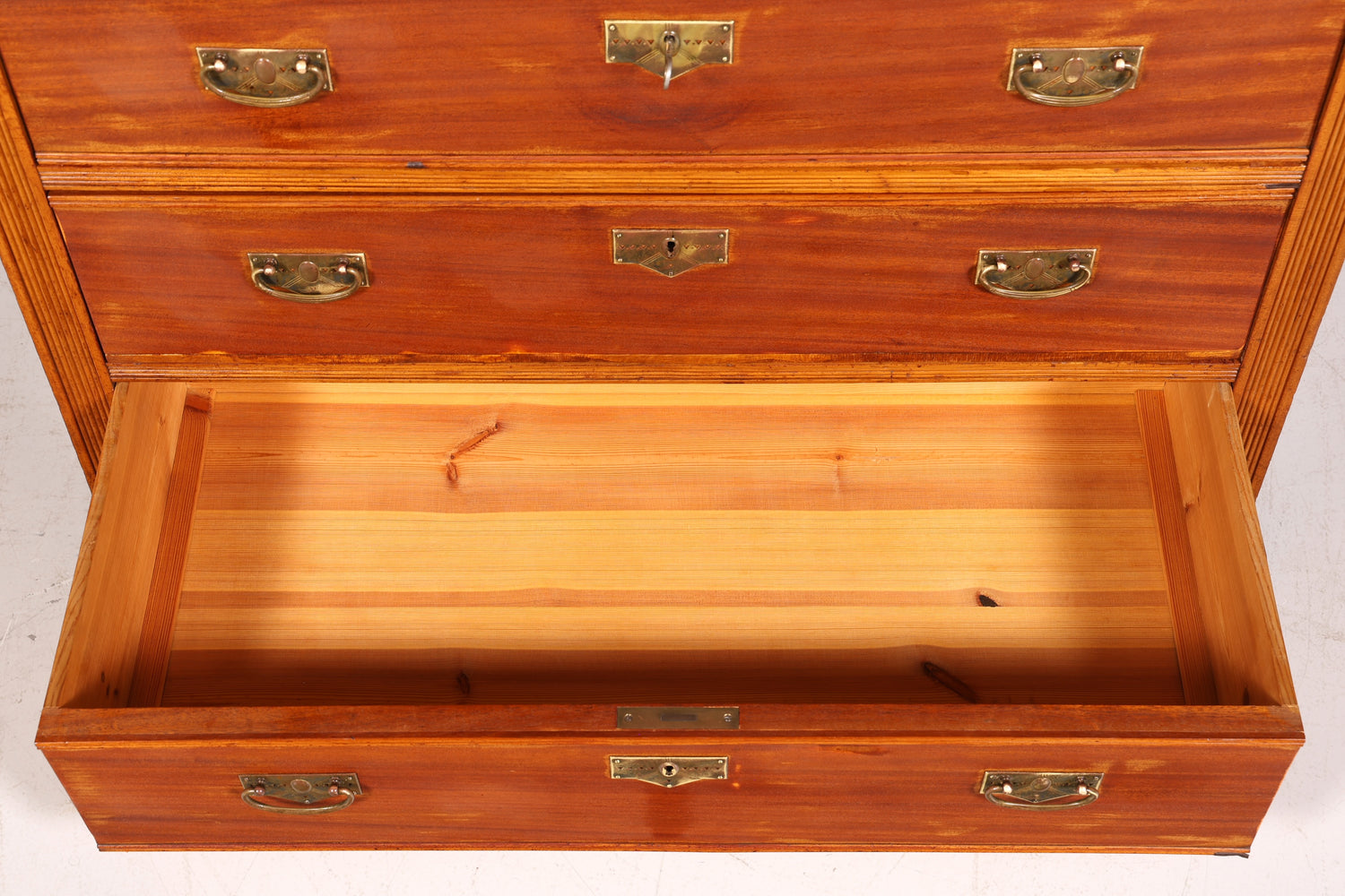 Beautiful Art Nouveau antique sideboard with mirror, Gründerzeit style hallway chest, dressing table