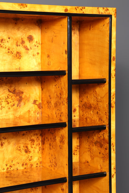 Beeindruckendes Art Deco Design Bücherregal Birke Luxus Regal Biedermeier Bibliothek