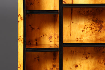 Beeindruckendes Art Deco Design Bücherregal Birke Luxus Regal Biedermeier Bibliothek