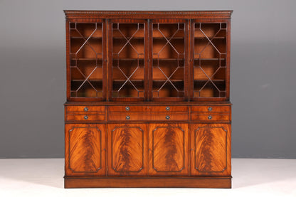 G718 Finish Wunderschöne Englische Vitrine Bibliothek Sekretär echt Holz Antik Schrank Regal (Kopie)