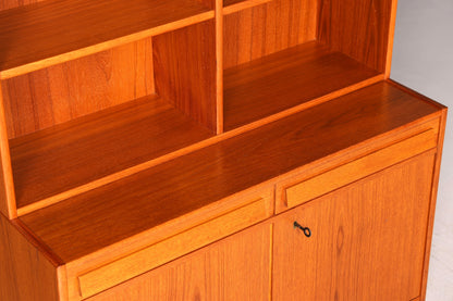 Traumhaftes Mid Century Regal Teak Holz Schrank Danish Design Retro Kommode Vintage Bücherregal 60er Jahre 2 von 2