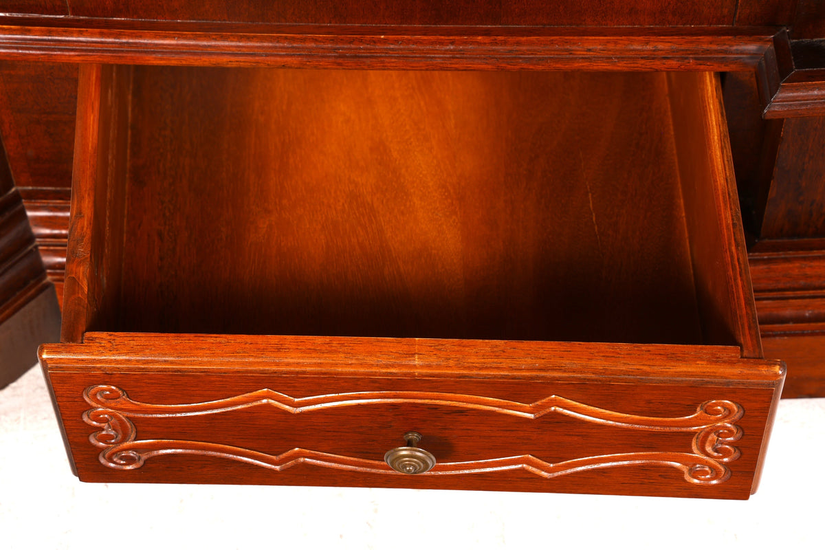 Beeindruckender Barock Stil Kleiderschrank Dielenschrank Schrank Antik Massivholz Vintage
