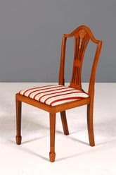 4x Edle Englische Stühle im Hepplewithe Stil Englisch Dining Chairs Küchenstühle Stuhlset