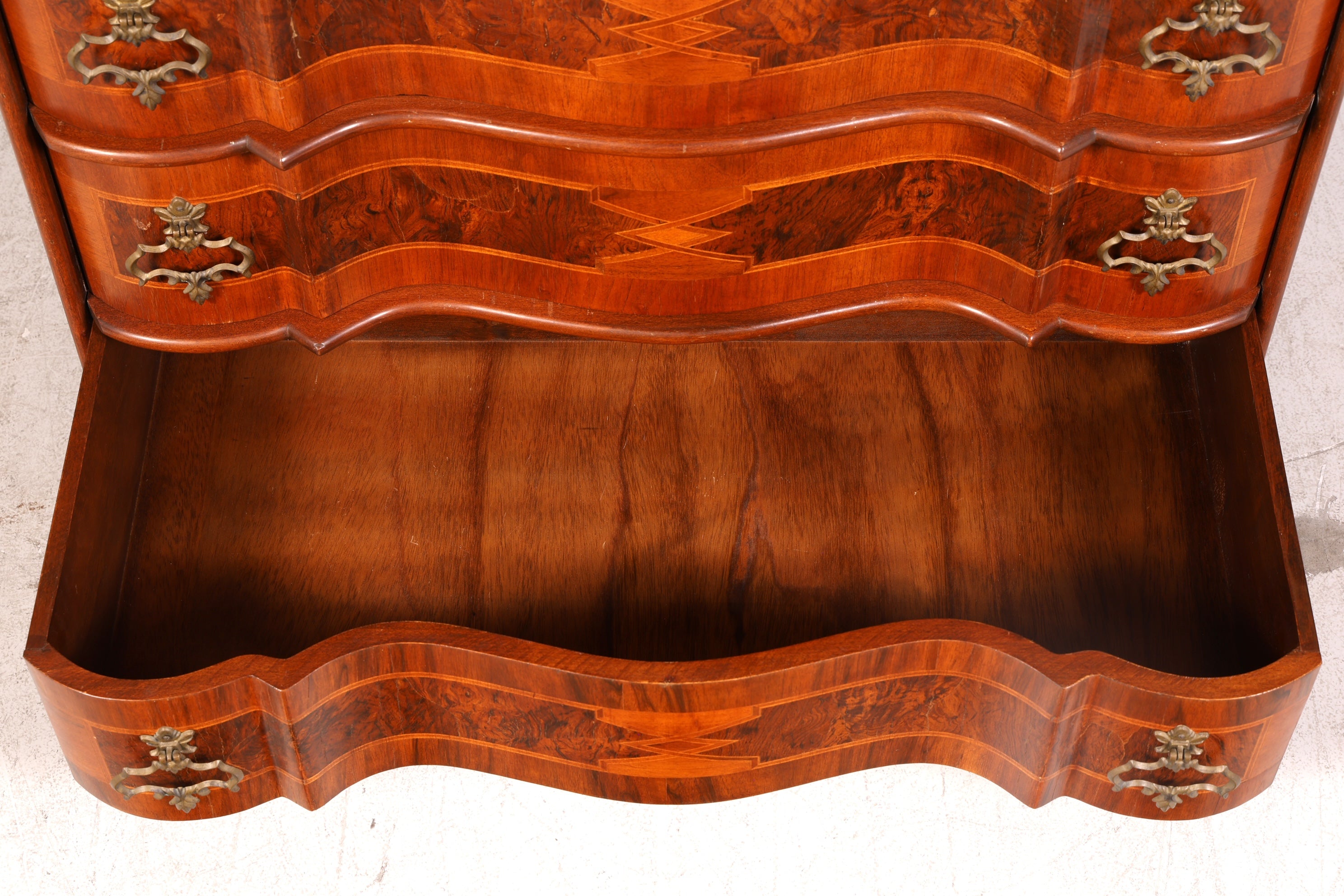 Beeindruckender Barock Aufsatzsekretär Sekretär Schreibschrank Tabernakel Antik Stil Massivholz Vintage