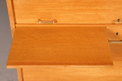 Schlichter Rollladenschrank Bauhaus Apothekerschrank Aktenschrank Büro Art Deco Schrank Massivholz Vintage