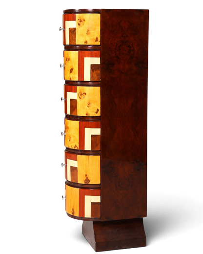 Edles Art Deco Stil Highboard Kommode Vertiko Schubladenkommode
