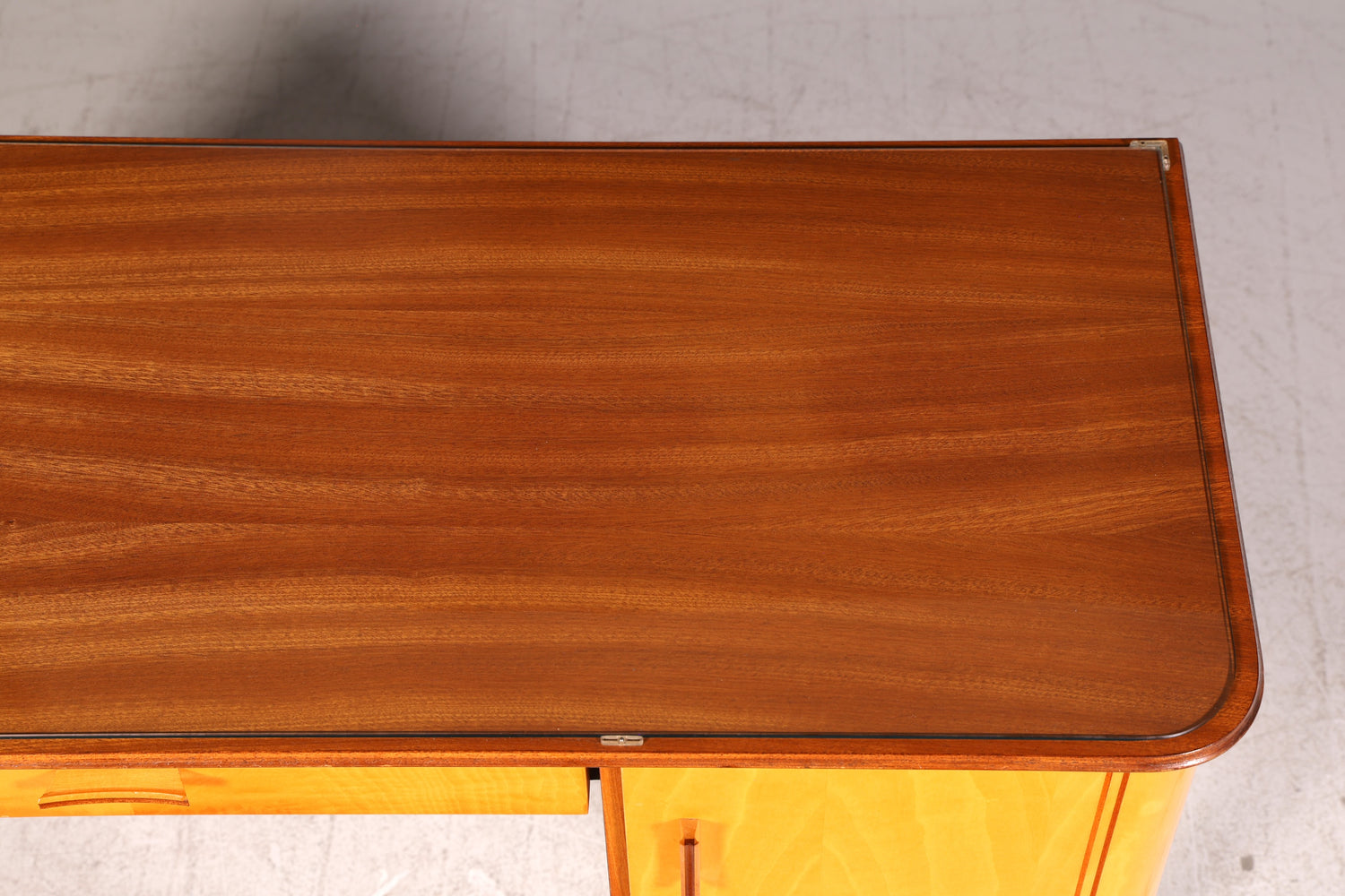 Wunderschöner Mid Century Schreibtisch Bürotisch Vintage Office Table Holz 60s