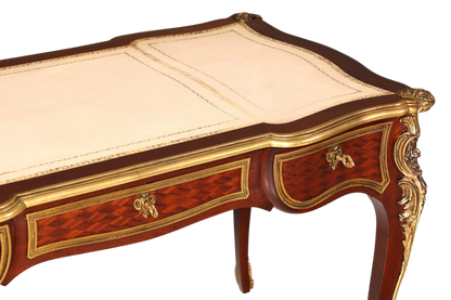 G078 Finish - Louis XV Barock Schreibtisch usw. Messing Zarge, Preis muss ich noch recherchieren