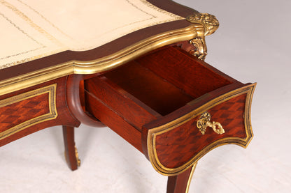 G078 Finish - Louis XV Barock Schreibtisch usw. Messing Zarge, Preis muss ich noch recherchieren