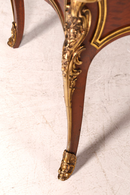 G078 Finish - Louis XV Barock Schreibtisch usw. Messing Zarge, Preis muss ich noch recherchieren