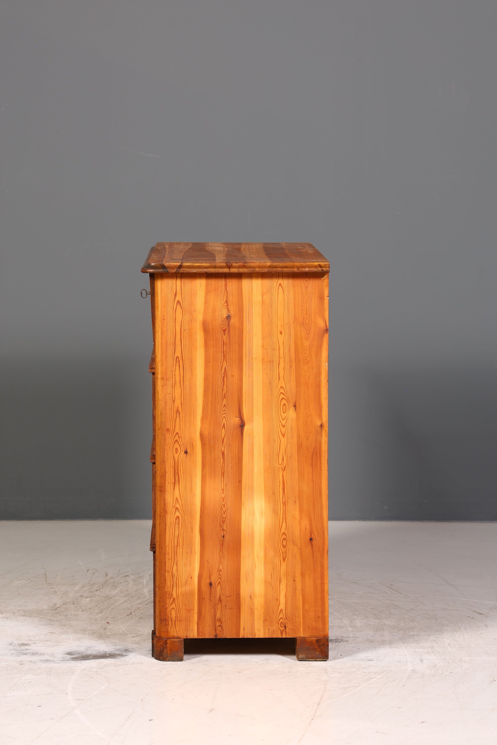 Stilvolle Biedermeier Kommode Antik Schrank Schubladenkommode Weichholz Wäschekommode