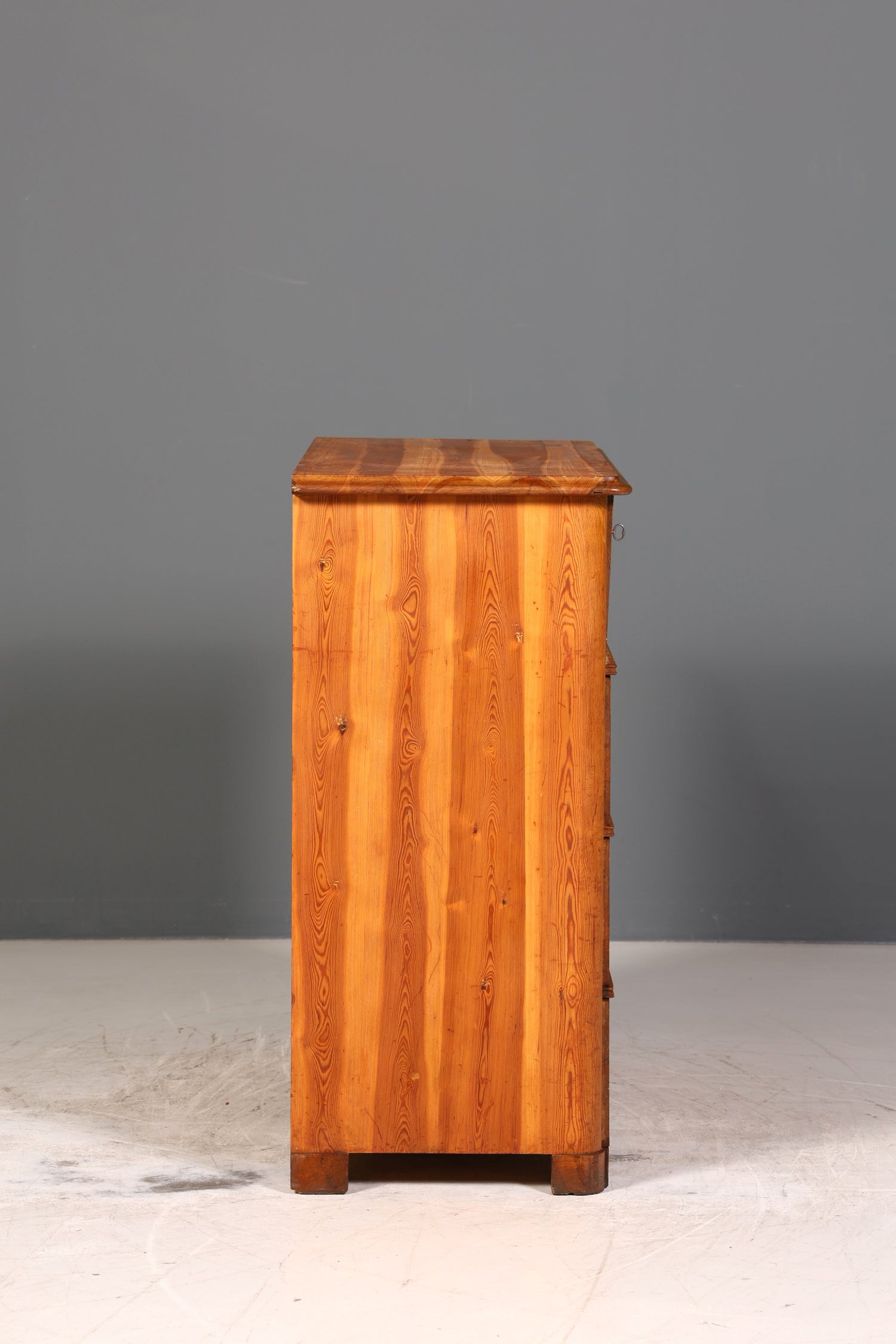 Stilvolle Biedermeier Kommode Antik Schrank Schubladenkommode Weichholz Wäschekommode