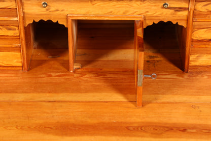 Stilvolle Biedermeier Kommode Antik Schrank Schubladenkommode Weichholz Wäschekommode