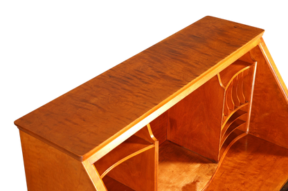 G082 Finish Wunderschöner Sekretär im Art Deco Stil Antik um 1930 Büro Kommode Schreibkommode