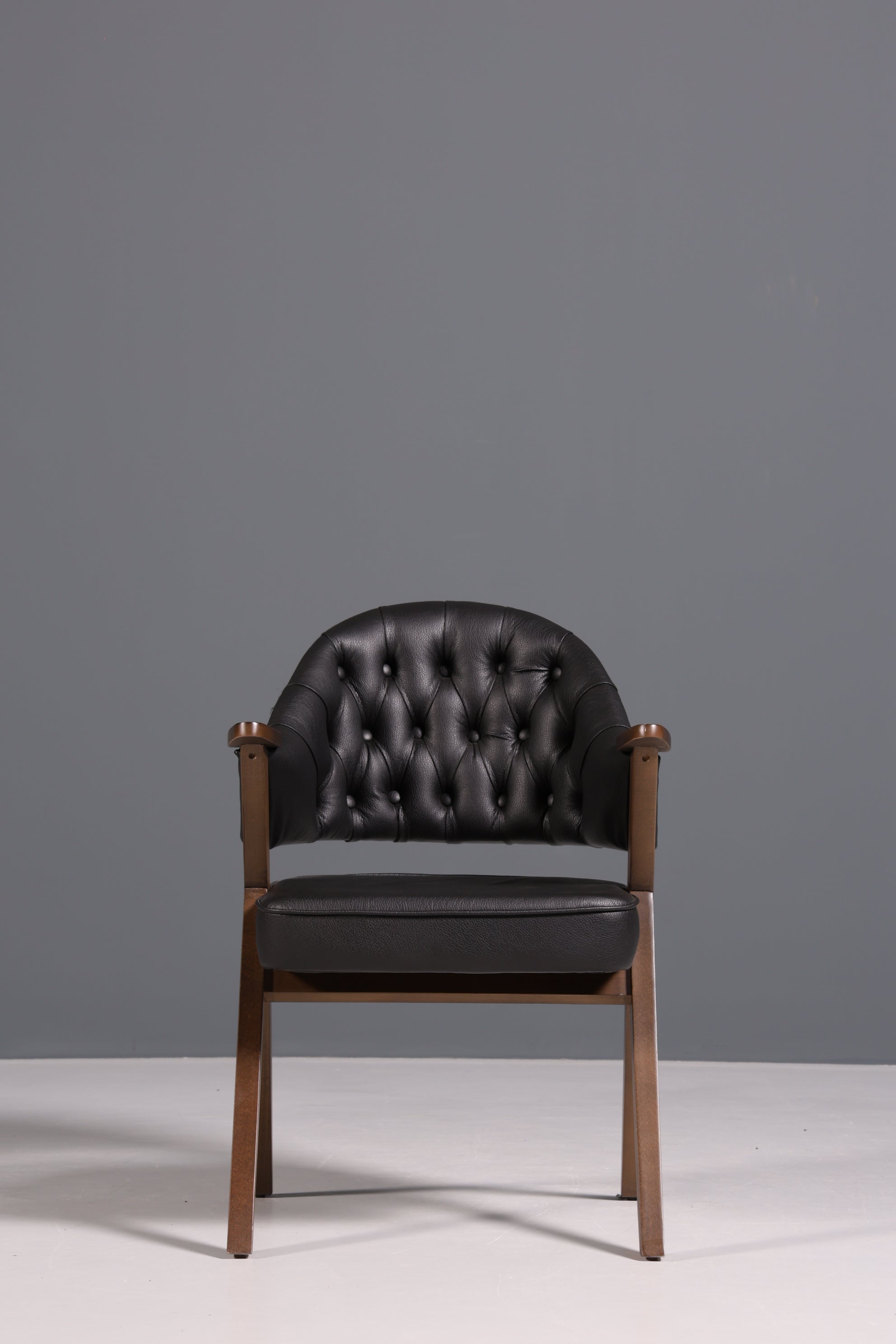 Luxuriöser "Manchester Black" Stuhl Chesterfield Stil  Bürostuhl Esszimmerstuhl Lounge Stuhl