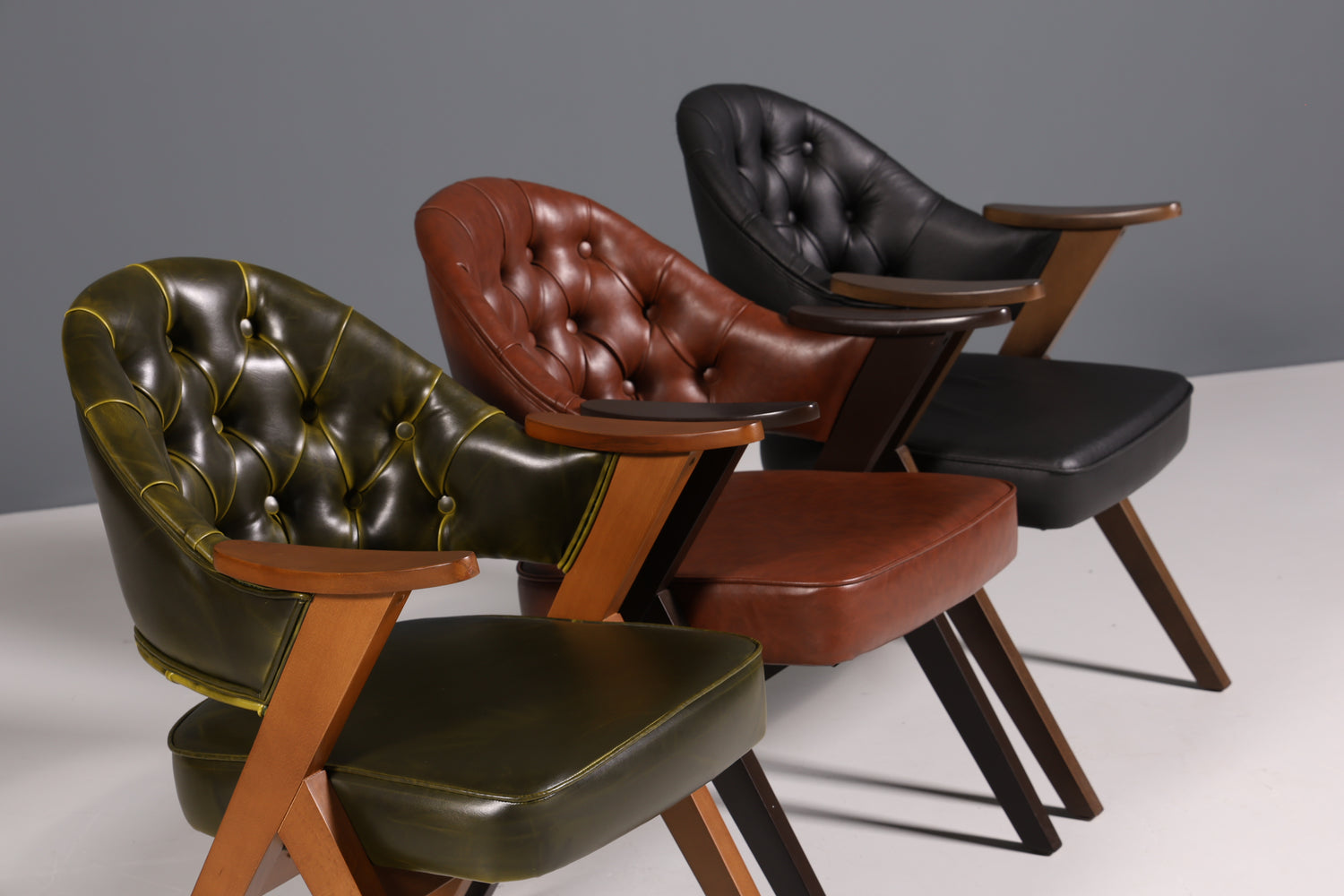 Luxuriöser "Manchester Black" Stuhl Chesterfield Stil  Bürostuhl Esszimmerstuhl Lounge Stuhl